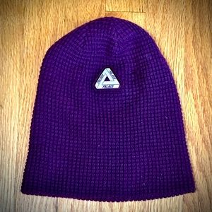 PALACE Purple Waffle Knit Beanie OS new with tags